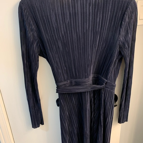 Topshop navy wrap dress - Picture 3 of 3
